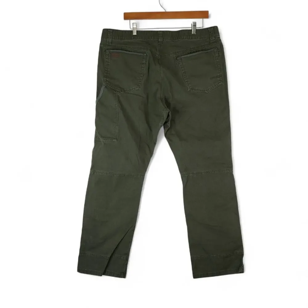 Wrangler‎ Riggs Workwear Utility Pants Mens 40x30 Army OD Green Stretch Straight